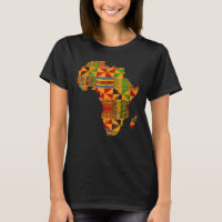 Cool Africa Map Kente Cloth  For Men Women African