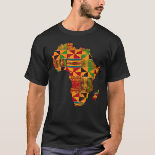 Cool Africa Map Kente Cloth For Men Women African T-Shirt