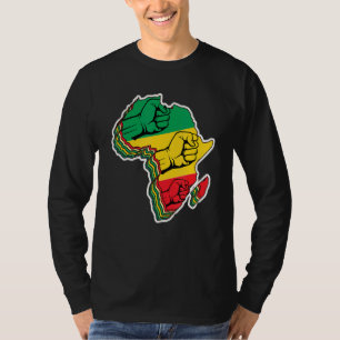 Cool Africa Map Kente Cloth For Men Women African T-Shirt