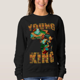 Cool African Kente Men Boys Kids African American  Sweatshirt