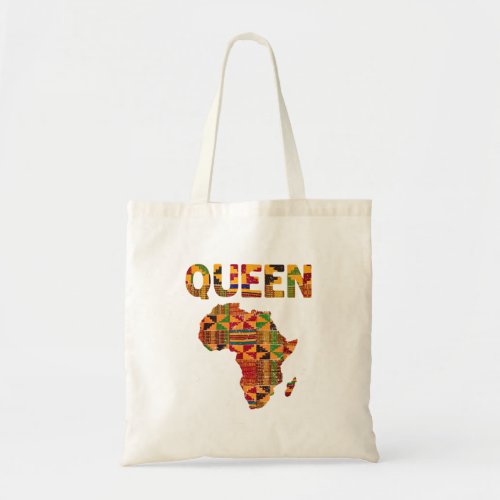 Cool African Queen Art Kente Cloth Africa Ghana Ki Tote Bag