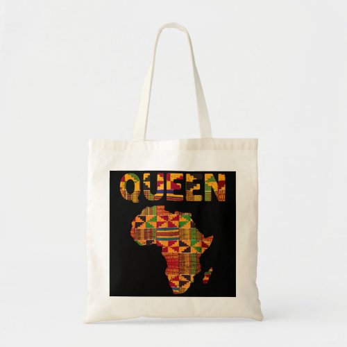 Cool African Queen Art Kente Cloth Africa Ghana Ki Tote Bag