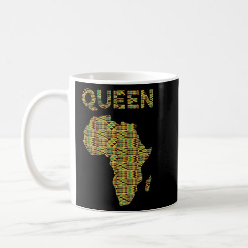 Cool African Queen  Kente Africa Map Ghana Pride H Coffee Mug