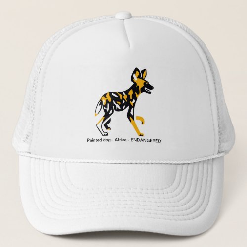 Cool African wild dog _ Painted dog _ Trucker Hat