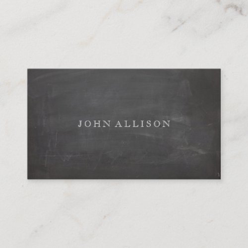 Cool Aged Vintage Guy's Black Calling Card Business Card Template