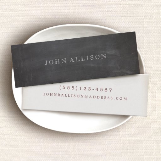 Customizable Cool Aged Vintage Guy's Black Calling Card Business Cards