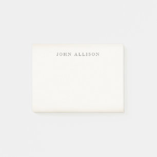 Cool Aged Vintage Guy's Black Calling Card Post-it Notes