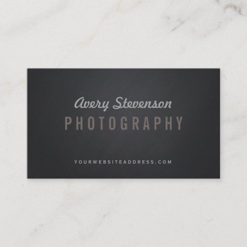 Cool Aged Vintage Typography Hip Photographer Business Card Template