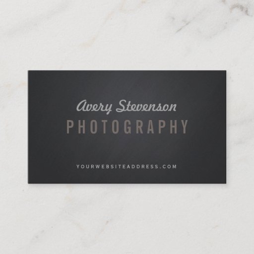Customizable Cool Aged Vintage Typography Hip Photographer Business Card Template