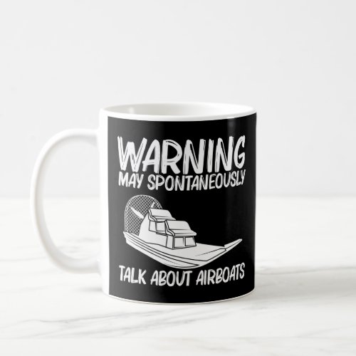Cool Airboat For Men Women Airboat Racing Aircraft Coffee Mug