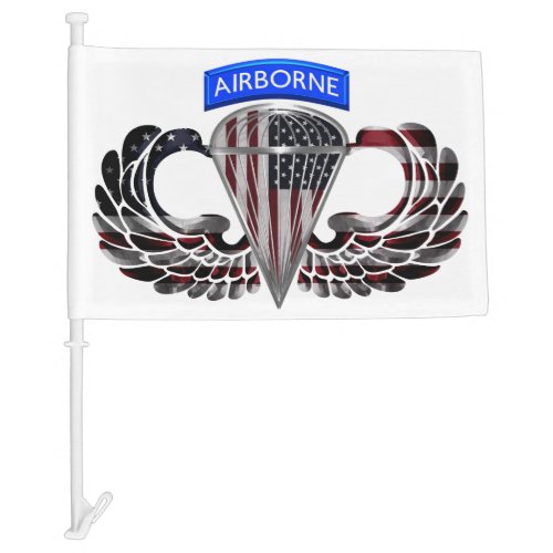 Cool Airborne Jump Wings with American Flag