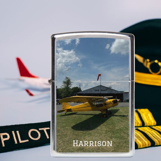Cool Aircraft Photo,Monogrammed, Simple Aviation Zippo Lighter (Creator Uploaded)