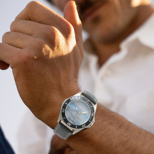 Cool Aircraft wing photo, sky, Personalized Watch
