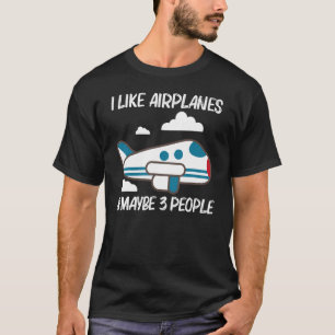Cool Airplane For Men Women Aviation Plane T-Shirt