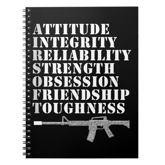 Cool Airsoft Gift Notebook (Front)