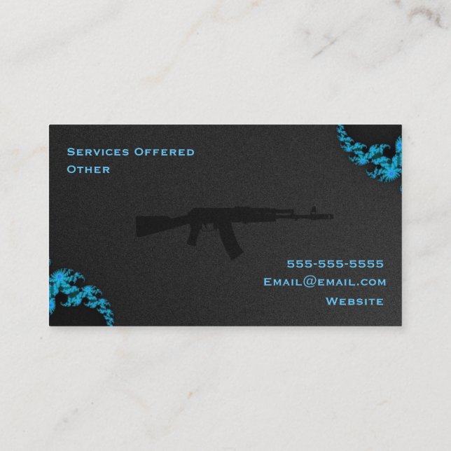 Cool ak ffl dealer business card (Back)