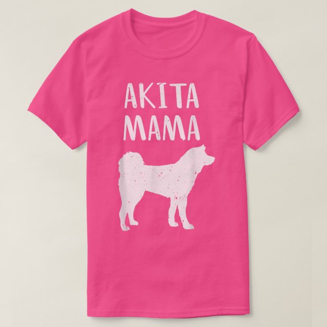 Cool Akita Art Women Akita Mom Owner Pet Lover Aki T-Shirt (Design Front)