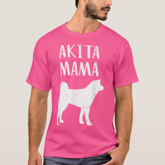 Cool Akita Art Women Akita Mom Owner Pet Lover Aki T-Shirt