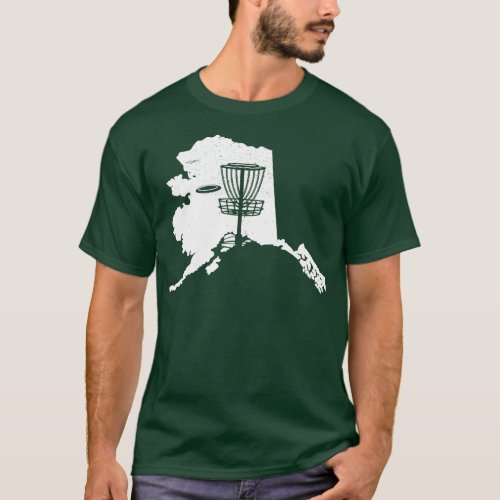Cool Alaska Disc Golf Frisbees Disc T_Shirt