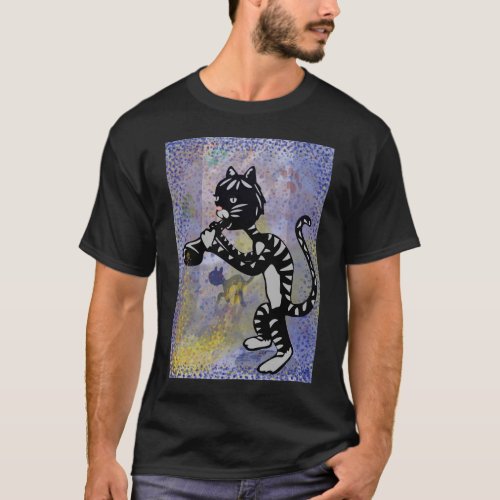 Cool Alley Jazz Cat T_Shirt
