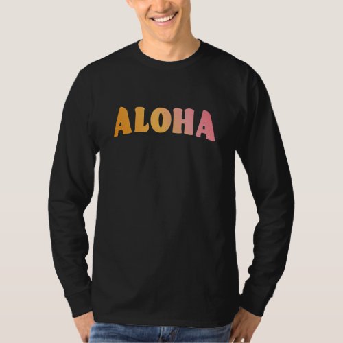 Cool Aloha Sunset Design T_Shirt