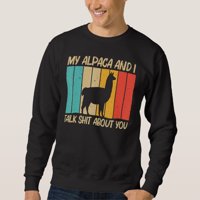 Cool Alpaca For Men Women Peruvian Animal Alpaca   Sweatshirt (Front)