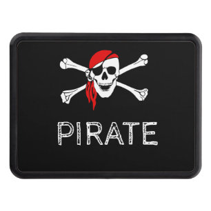 Cool Amazing Awesome Black Pirate    Hitch Cover