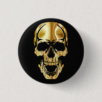 Cool Amazing Great Black Gold Skull