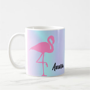 Cool Amazing Holographic, Pink Flamingo  Coffee Mug
