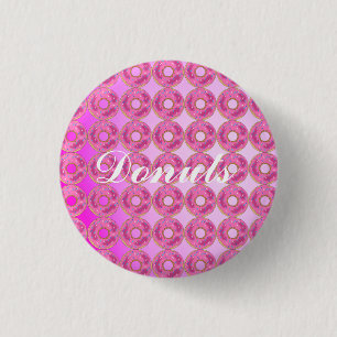 Cool, Amazing Pink Donuts Button