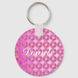 Cool, Amazing Pink Donuts Keychain