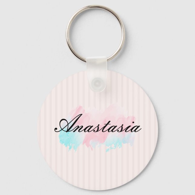 Cool, Amazing, Pink Sparkly    Keychain (Front)