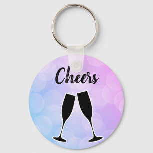 Cool Amazing Trendy Purple with your name Keychain