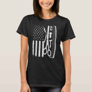 Cool American Barber For Men Usa Hair Cutting 2 T-Shirt