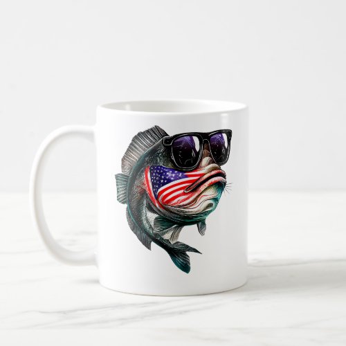 Cool American Bass Fish 1  Coffee Mug