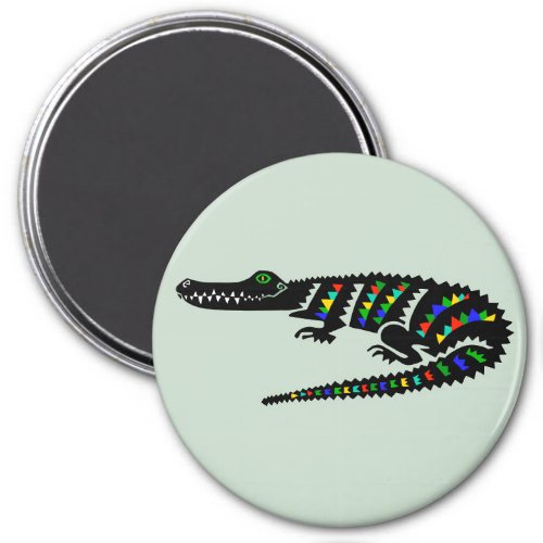 Cool American CROCODILE _Wildlife _ Reptile_ Green Magnet