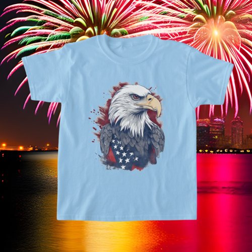 cool American eagle lovers T_Shirt