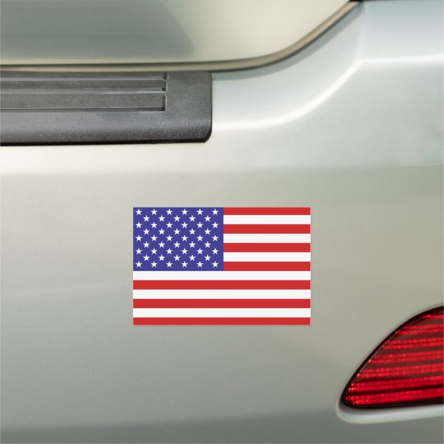 Cool American Flag Car Magnet (In Situ)