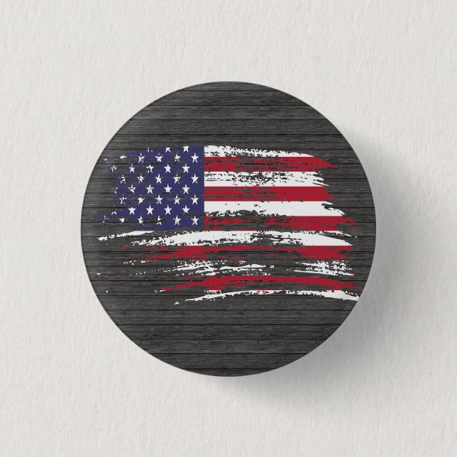 Cool American flag design Pinback Button (Front)