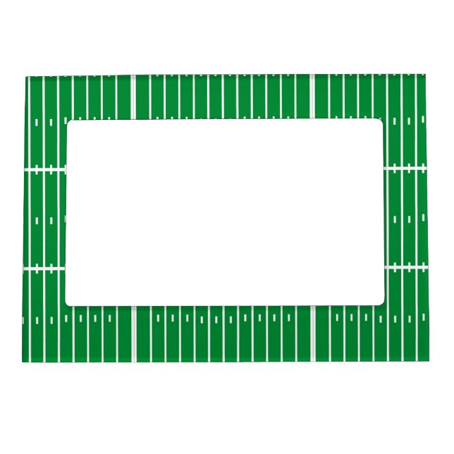 Cool American football green pitch Magnetic Frame (Front)