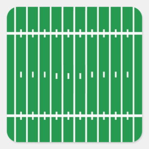 Cool American football green pitch Square Sticker