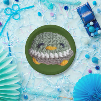 Cool Amigurumi Duck!!! Paper Plates