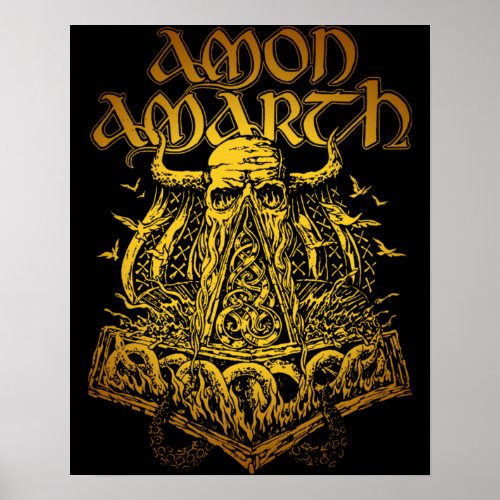 Cool Amon Amarth 80s Gift Design Poster