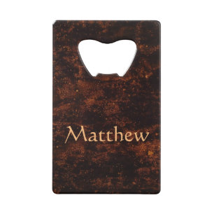 Cool and amazing Fiery Bronze Credit Card Bottle Opener