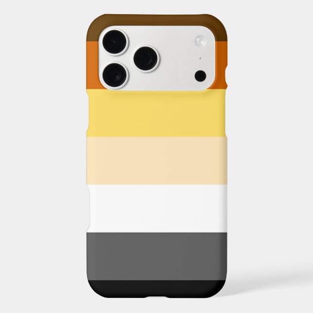 Cool and Classic Bear Pride Flag Iphone Case (Back)