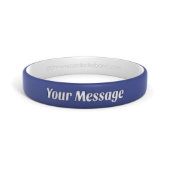 Cool and Classic Engraved Rubber Wristband (Front)