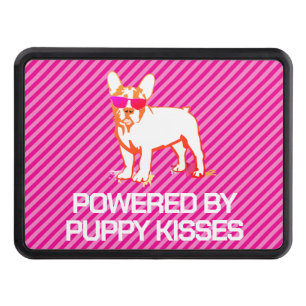 Cool and Colorful French Bulldog Illustration Hitch Cover