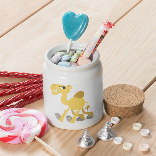 Cool and Cute Cartoon Camel Candy Jar (In Situ)