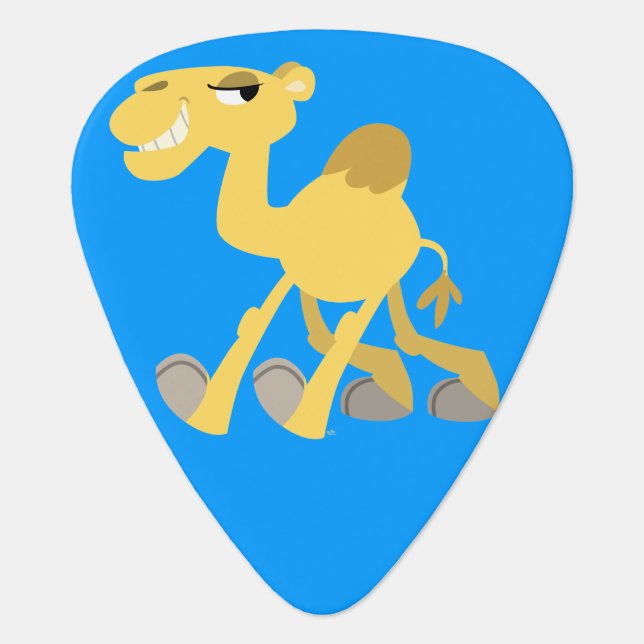 Cool and Cute Cartoon Camel Guitar Pick (Front)