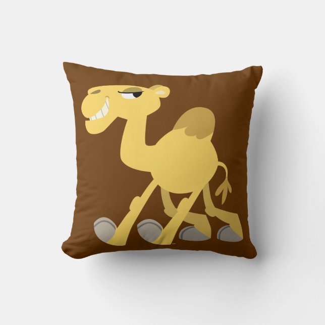 Cool and Cute Cartoon Camel Pillow (Front)